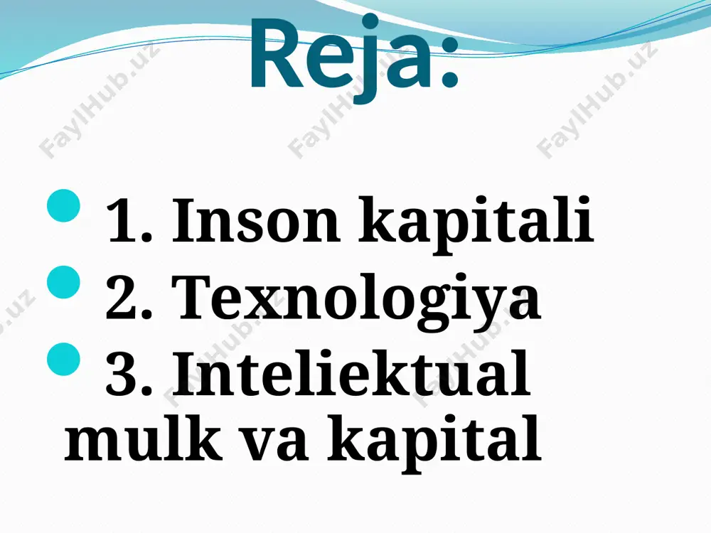 muni, har bir ishchidan iqtisodiy o‘sish yangi texnologiyalarni tezkorlikda kiritish kerakligidan iborat. oxirgi 30 yillar ichida sharqiy osiyodagi iqtisodiy o‘sish avval tikuvchilik, keyin soatlar va radiomahsulotlar ishlab chiqarishdan boshlangan. sifat darajasi bu davlatlarda asta- sekinlik bilan oshib bordi va undan keyin esa bu davlatlar boshqa davlatlarga moliyaviy yordam ko‘rsatishni boshladilar. bunday iqtisodiy tizimda har bir ishchi turli xil kasblarni egallashi lozim. shuning uchun bunday sharoitlarda, shunday ta’lim tizimi tuzilishi kerakki, bu ta’lim tizimi ishchilar uchun turli xil kasblarni egallashiga ko‘maklashishi kerak. oxirgi 30 yillar ichida inson kapitalini to‘plash modeli universalizmga asoslangan bo‘lib, u elitizmga asoslangan modelidan ko‘ra afzalroqdir. jahon mamlakatlari o‘z rivojlanish darajasi bo‘yicha odatda quyidagi bosqichlarda deb hisoblanadilar: • iqtisodiy rivojlanishning sanoat rivojlanishidan oldingi bosqichida. bu bosqichda iqtisodiy rivojlanishning asosiy harakatlantiruvchi kuchi iqtisodiyotning agrar sektori hisoblanadi; • iqtisodiy rivojlanishning sanoat rivojlanishi bosqichida. bu bosqich asosini sanoat ishlab chiqarish va fan-texnika taraqqiyoti tashkil etadi; • iqtisodiy rivojlanishning sanoat rivojlanishidan keyingi …