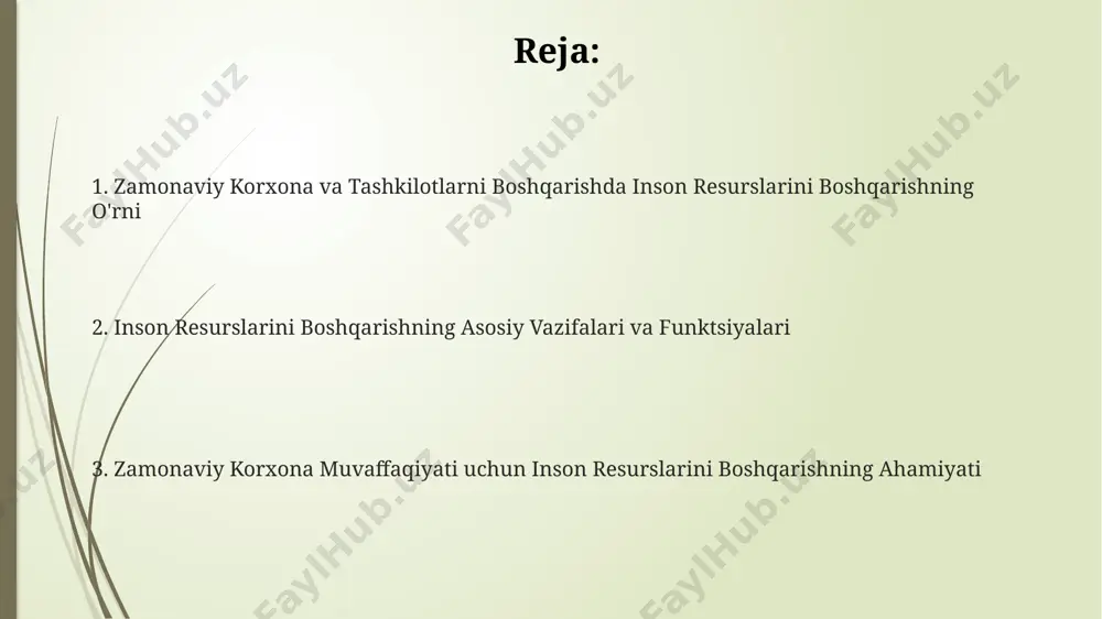 am beradi. ergonomik ish joylari va texnologiyalarning qo'llanilishi, mushak-skelet tizimi kasalliklarini 30% ga kamaytirib, tibbiy xarajatlarni sezilarli darajada qisqartiradi. xodimlarni o'qitish va xavfsizlik bo'yicha 5 moduldan iborat mashg'ulotlar o'tkazish, ish joyidagi baxtsiz hodisalar sonini 25% ga kamaytirishi mumkin. zamonaviy korxonalar va tashkilotlarni boshqarishda inson resurslarini boshqarishning ahamiyati zamonaviy korxonalarda hr-menejment samaradorligini 20% ga oshirish orqali foyda ko'rish mumkin, bu esa ishchi kuchining yuqori malakali bo'lishini ta'minlaydi. inson resurslarini boshqarish tizimi korxonaning 35% gacha bo'lgan xarajatlarini optimallashtirishga yordam beradi va raqobatbardoshlikni oshiradi. malakali xodimlarni jalb qilish va ushlab turish, kompaniya daromadining 40% gacha o'sishini ta'minlaydi. mehnat munosabatlarini boshqarish mehnat nizolari sonini 10% ga kamaytirish uchun, konfliktlarni hal qilishning 4 ta bosqichli jarayoni samarali qo‘llanilishi kerak. mehnat munosabatlarini boshqarishda samarali jamoa tuzish uchun 3:1 nisbatda motivatsiya va intizom choralari qo‘llanilishi tavsiya etiladi. ish haqi va bonuslar tizimi 5 dan ortiq mezonlarga asoslangan holda shakllantirilsa, xodimlarni rag‘batlantirish darajasi 20% ga oshadi. korporativ madaniyat …