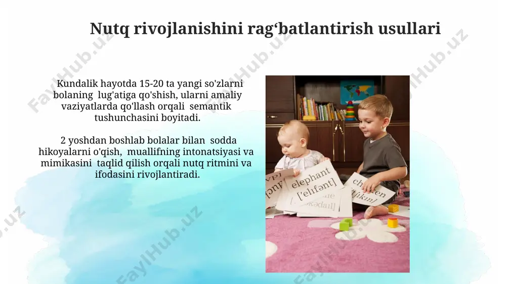 nutq rivojlanishining boshlang'ich bosqichlari - Page 4
