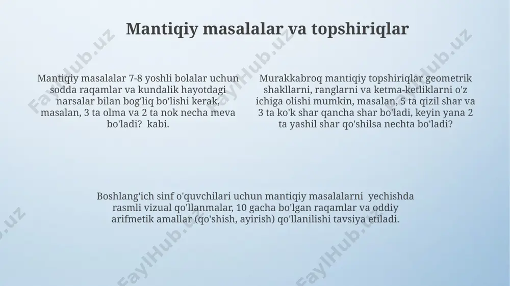 yosh xususiyatlariga mos misollar - Page 4
