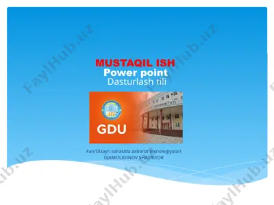 power point dasturlashtili — PPTX