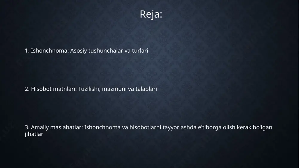 bo'lishi, barcha moliyaviy operatsiyalar, xarajatlar va daromadlar batafsil bayon qilinishi, qonunbuzilishlar oldini olish uchun. e'tiboringiz uchun rahmat @taqdimot_robot image2.png