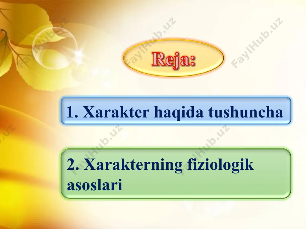 atlar – bu xususiyatlarga ma’lum bir shaxslar ega bo’lishadi. yuqori turuvchi xususiyatlar – bu xususiyatlar shaxslarning boshqa shaxlardan ustun turuvchi xususiyatlardir. ular inson xulq-atvoridan kelib chiqadi. masalan, bilimga bo’lgan intiluvchanlik, vijdoniylik, ishonchlilik. fundamental xususiyatlar – bu inson xulq-atvorini belgilovchi asosiy xususiyatlardir. nevrotik – o’z-o’zini boshqara olmaydigan, kayfiyati tez o’zgaruvchan doimo havotirda yuradigan. xissiy barqaror – sokin, ishonchli. ekstravertlar odatda aktiv, sahiy va atrofdagi xodisalarga nisbatan impulsive bo’lishadi. intravertlar esa, passiv, sokin va ba’zan atrofdagi xodisalarga nisbatan etiborsiz bo’lishadi. uchinnchi guruh, psixopotoligiyaga bag’ishlanadi. bunga biz insonning boshqalar bilan qiladigan xulq-atvor munosabatlarini, insonning o’zgaruvchanligini va shaxs psixikasidagi og’ishlarni o’z ichiga oladi. bugungi kunda shaxs xususiyatlari tadqiqotchilari ayzenk va boshqa datqiqotchilar ishlarini inkor qilishmaydi lekin ularning fikriga ko’ra, bu xarakter xususiyatlari shaxs xarakterini to’liq ochib bermaydi. lekin bu tadqiqotlarning oxiri emas. shaxs xususiyatlari bugungi kunda va kelajakda o’rganiladi. butun dunyo bo’ylab 56 millat vakillari bu jadval orqali guruhlarga ajratilgan. bu faktorlar 29 ta …