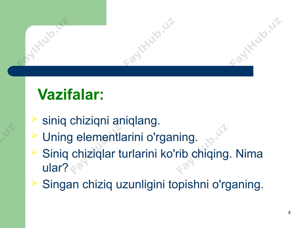 siniq chiziq va uning uzunligi - Page 4
