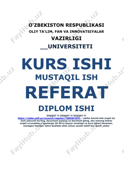 korxona faoliyatini boshqarishning iqtisodiy mexanizmlari — DOCX