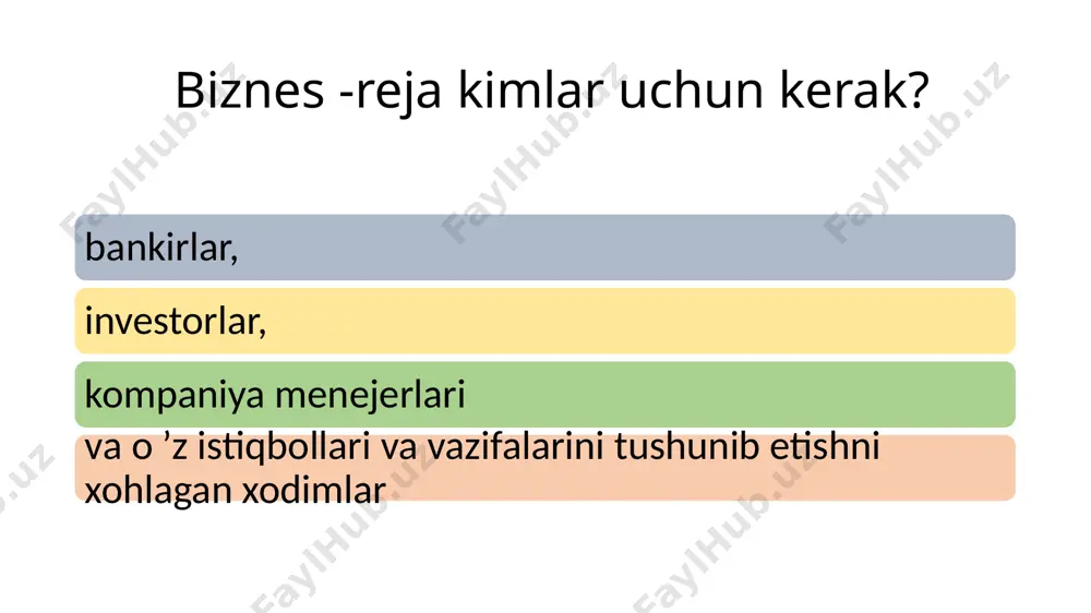 investitsiya loyihasining biznes rejasi - Page 5