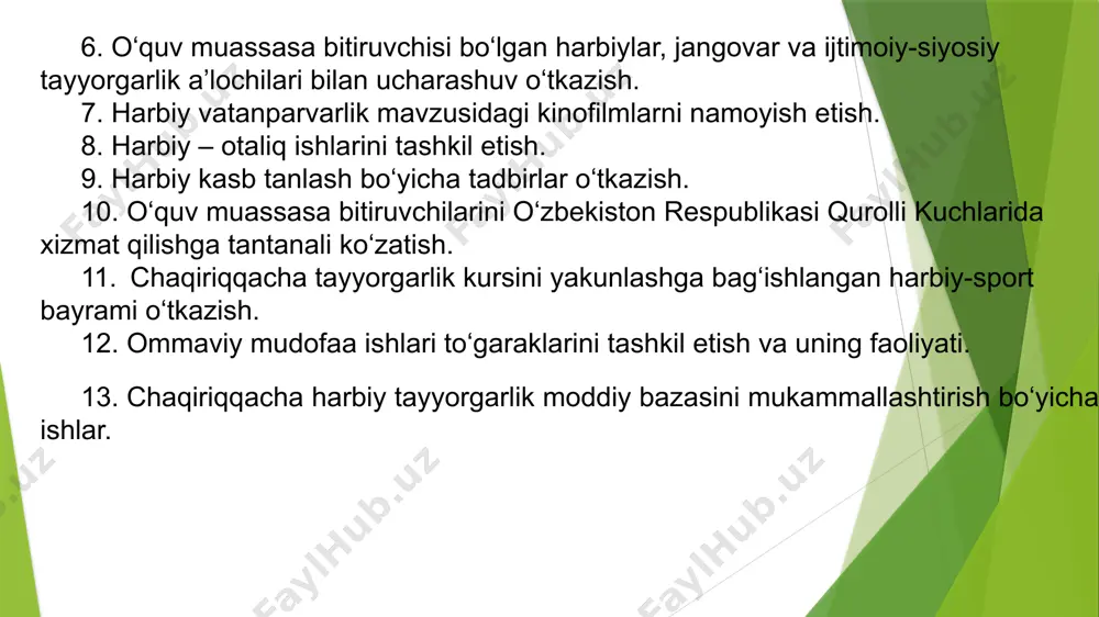 o‘quv yurti ma’muriyati va chqbt raxbarini rejalashtirish bo‘yicha vazifalari - Page 5