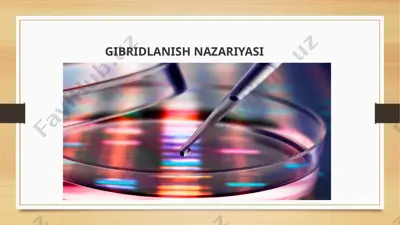 gibridlanish nazariyasi — PPTX