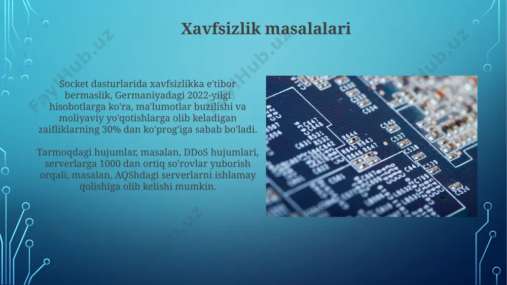soket dasturlash tushunchasi va tarmoq ilovalari ishlab chiqish - Page 5