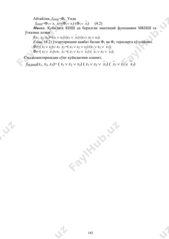 mantiq algebrasi funksionalari - Page 3