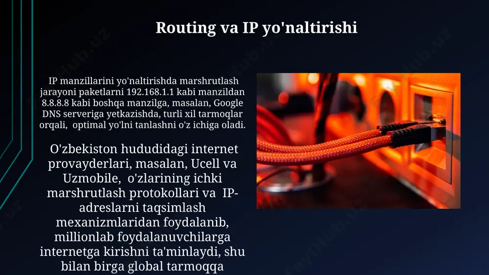 internet protokollari bo‘yicha taqdimot - Page 5