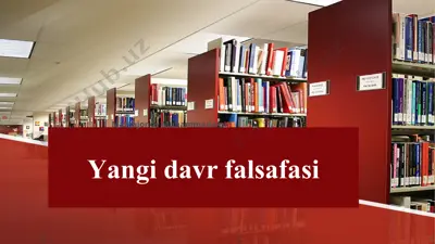 yangi davr falsafasi — PPTX