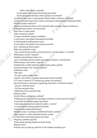 tibbiy etika — DOCX