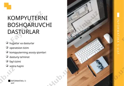 kompyuterni boshqaruvchi dasturlar — PPTX