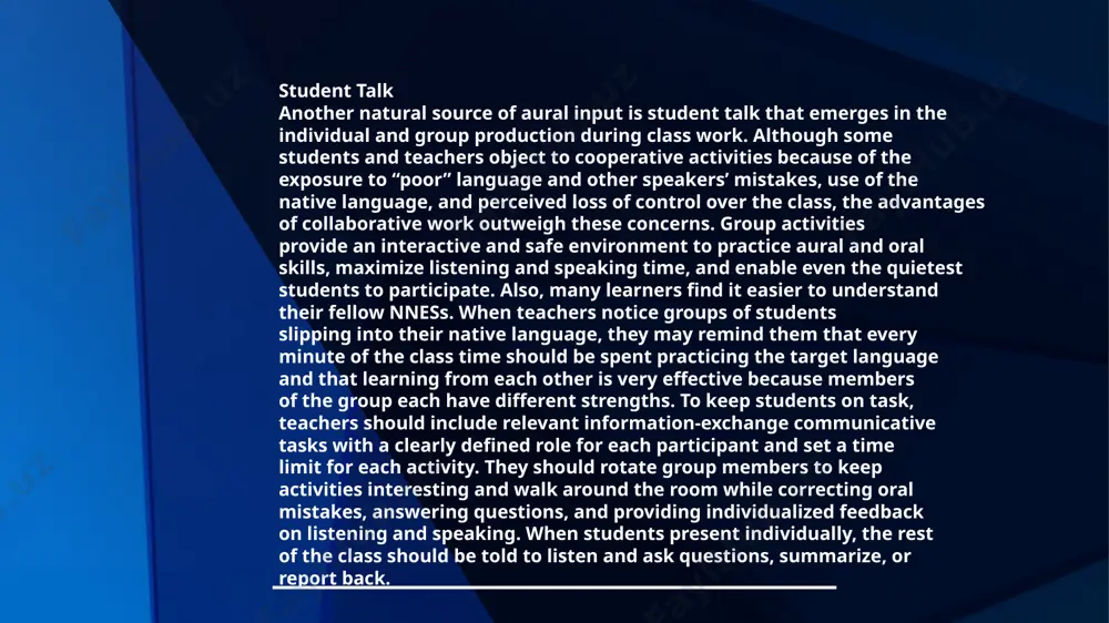 foreign language listening teaching methods - Page 5