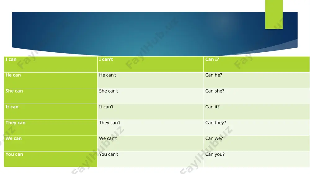 can/can’t modal fe’li - Page 5