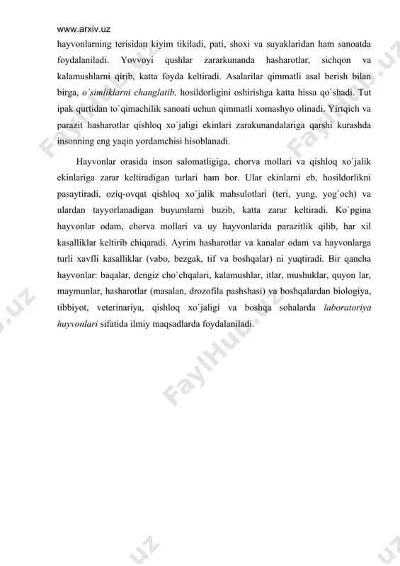 hаyvоnlаrning хilmа-хilligi vа аhаmiyati - Page 4