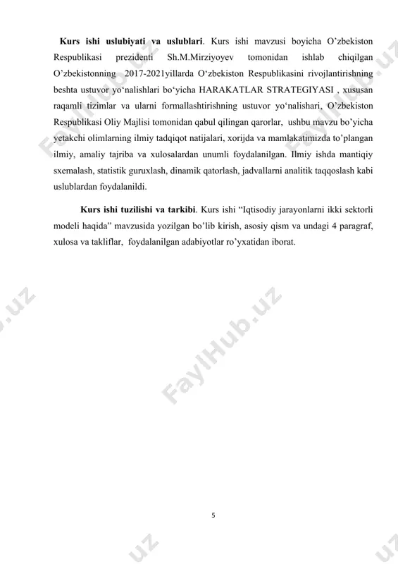 armoqlararo balansining matematik modeli. balans tuzishda quyidagilarga asoslanamiz: a) ishlab chiqarish tarmoqlarini i harfi bilan, iste’molchi tarmoqlarni j harfi bilan tartiblaymiz; i=1,2,3,...,n; j=1,2,3,...,n. b) xalq xo‘jaligining har bir tarmog‘i balansda ishlab chiqaruvchi hamda iste’molchi sifatida qatnashadi; v) ishlab chiqarish tarmoqlariga balansdagi muayyan bir qator, iste’molchi tarmoqlariga esa muayyan bir ustun mos keladi. xij kattaliklar i-tarmoqda ishlab chiqarilgan va j-tarmoqda iste’mol qilingan ishlab chiqarish vositalarining qiymatini ko‘rsatadi. ishlab chiqarish tarmoqlari iste’mol tarmoqlar pirovard mahsulot yalpi mahsulot 1 2 3 ... n 1 x11 x 12 x 13 ... x 1n y1 x1 2 x 21 x 22 x 23 ... x 2 n y2 x2 3 x 31 x 32 x 33 ... x 3 n y3 x3 ... ... ... ... ... ... ... ... n x n1 x n2 x n3 ... x n n yn x n ish haqi v1 v2 v3 ... vn vc - sof daromad …