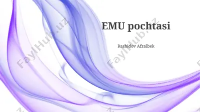 emu pochtasi — PPTX