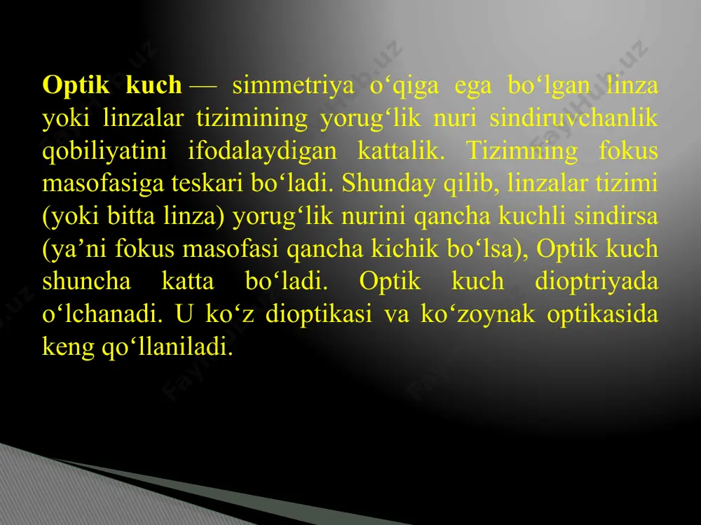 ko’zning optik kuchi, ko’zning rang ajrata olish qobiliyatini tekshiruvchi uskunalar - Page 5