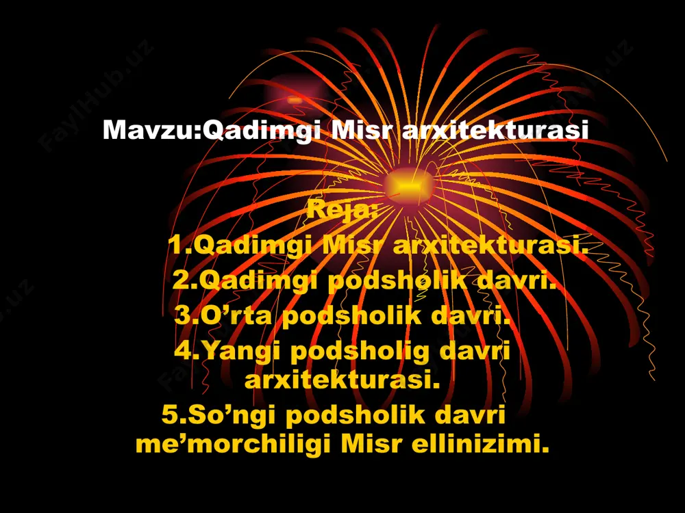 irnashishlari, fikrimizcha, tosh davriga tig’ri keladi. odamlar bu erlarga qizil dengiz tomondan, shamamat vodiysi orqali kelishgan. yomg’irsiz misr sahrosida voshadan voshaga kichib yuruvchi kichmanchi-ovchilar sham yagona shayot manbai bilgan, shu erdan makon topganlar. aytish mumkinki, dastlabki jiddiy ravishda irnashish eramizdan avvalgi 6000 yil bilan 5000 yillar oraliqida bilgan. bu davrda hali metall ishlatishni bilmagan odamlar shayot uchun mushim bilgan qurol-aslahalarni, asosan, yog’och va toshlardan yasaganlar. odamlarning kulbalari esa hom g’ishtdan qurilgan. bu qurilish ashyosi shu erning quruq iqlim sharoitiga mos bilganligi uchun misr madaniyatining butun davrida asosiy shisoblangan. ma’lumki, qadimgi halq madaniyati haqidagi qimmatli ma’lumotlarni maqbaralardan bilish mumkin. maqbaralardan topilgan bosh suyaklardan kirinadiki turli qabilalardagi odamlarning shammasi ozg’in va past lekin bitta irqqa mansub bilmagan. jazirama sahroning qaynoq qumi, inson badani bilan birga uning sochlari va terisini sham saqlagan. misrliklar murdani kiyim-kechaklari bilan birga kimishni rasm qilgan edilar. har hil joylardan topilgan bir qator maqbaralar ularning oddiy tuzilganligidan dalolat beradi. …