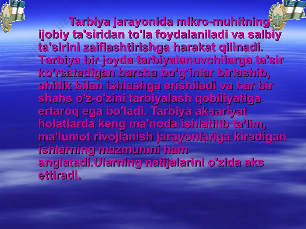 tarbiya jarayoni va tasnifi - Page 4