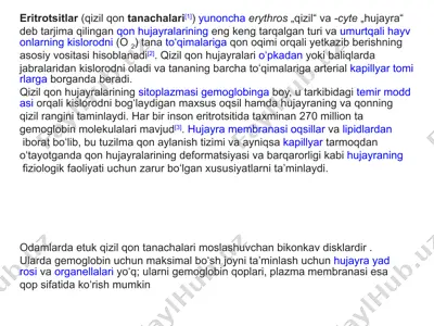 eritrotsitlar — PPTX