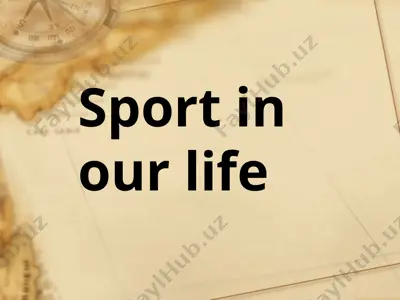 sport in our life — PPTX