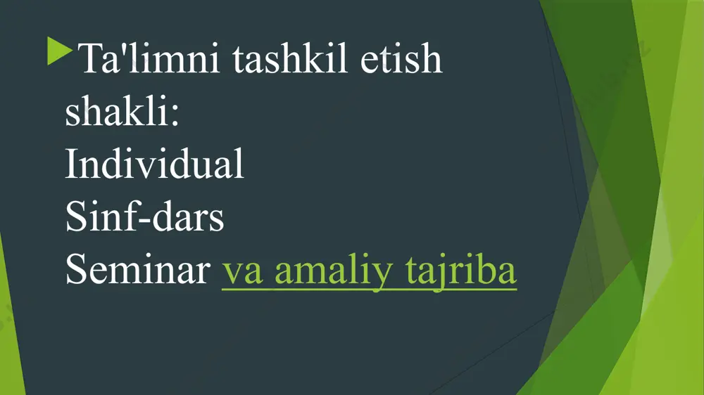 boshlang‘ich ta'limda ta'limni tashkil etish shakllari va turlari - Page 4