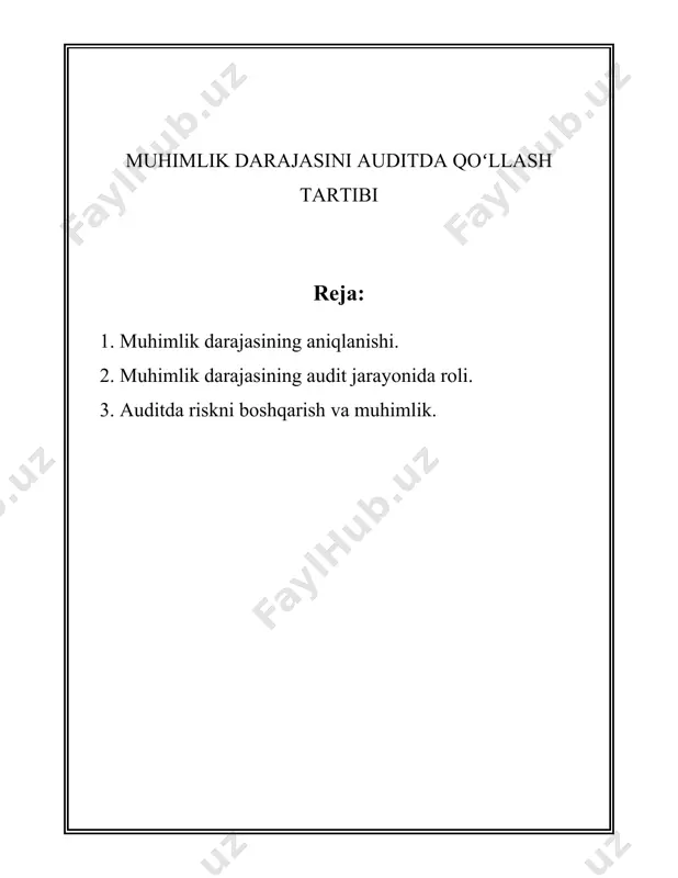 orqali (masalan, 1 dan 5 gacha) strategik qarorlar qabul qilinadi. 4. **pareto tahlili:** - pareto printsipi (80/20 qoidasi) nazariyasiga ko'ra, natijalarining 80% i sabablarning 20% i tomonidan yuzaga keladi. - muhimlik tartibini aniqlashda pareto tahlili yordam beradi. grafikaning yuqori qismini tashkil etuvchi omillar eng muhimlari deb hisoblanadi. 5. **kpi (kalit ko'rsatkichlar indikatorlari):** - kpi lar biror biznes yoki jarayonning muvaffaqiyatini baholovchi o'lchovlar. har bir kpi ning muhimlik darajasini belgilash orqali resurslarni samarali yo'naltirish mumkin. - masalan, sotuv hajmining o'zgarishi, mijozning qoniqishi indeksi va rentabellik darajasi kpilardan hisoblanadi. 6. **multiplikativ vazn usuli:** - bu usulda turli ko'rsatkichlar har biri alohida muhimlik darajasiga ega bo'lib, ularning yig'indisi umumiy muhimlikni tashkil etadi. - ko'rsatkichlar vazni (weight) va bahosi (score) bilan ko'paytiriladi va yig'indisi hisoblanadi. 7. **qaror daraxti tahlili:** - ushbu tahlil orqali har bir qaror nuqtasi turli muhimlik baholari orqali baholanadi. - qaror daraxtining har bir filialida muhimlik indeksi hisoblanadi, bu esa eng …
