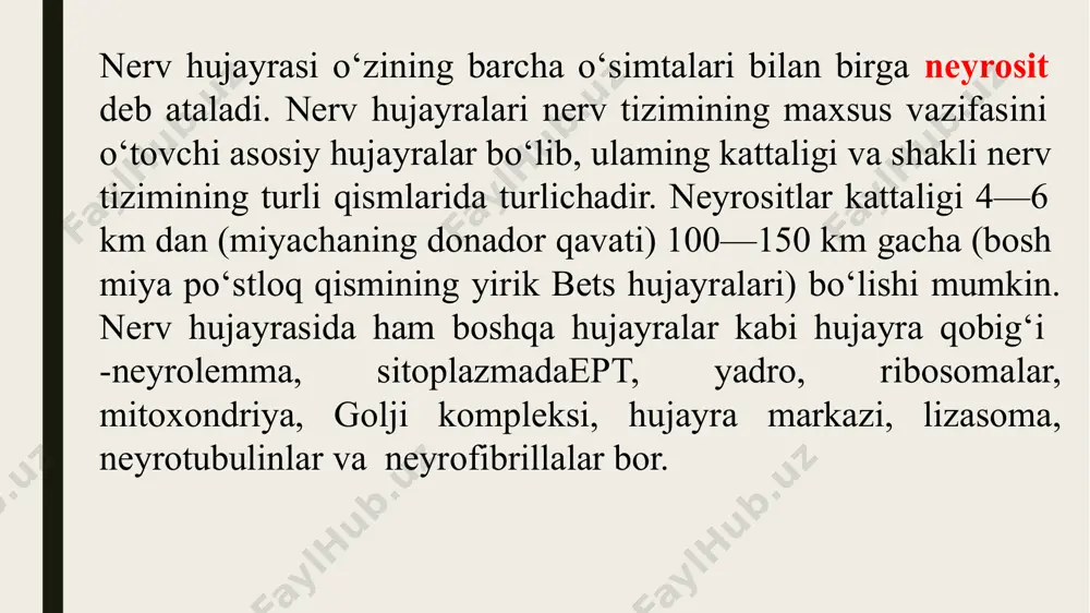 nerv hujayralari va metabolizm jarayonlari - Page 5