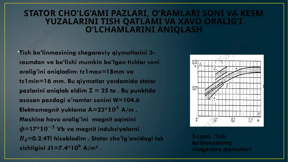 elektr mashinalar fani kurs loyihasi taqdimoti - Page 5