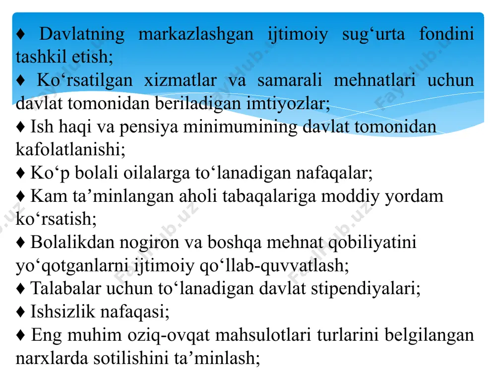 illashtirish bo‘yicha ham ko‘p ish qilindi. o‘zbekiston respublikasi prezidentining “shoshilinch tibbiy yordamni yanada takomillashtirish chora-tadbirlari to‘g‘risida” (16.03), “uy-joy kommunal xizmat ko‘rsatish tizimini boshqarishni yanada takomillashtirish chora-tadbirlari to‘g‘risida” (18.04), “o‘zbekiston respublikasi vazirlar mahkamasi huzurida ichimlik suvidan foydalanishni nazorat qilish davlat inspeksiyasini tashkil etish to‘g‘risida” (18.04), “ekologiya va atrof-muhitni muhofaza qilish sohasida davlat boshqaruvi tizimini takomillashtirish to‘g‘risida” (21.04), “davlat veterinariya xizmati boshqaruvi tizimini tubdan takomillashtirish chora-tadbirlari to‘g‘risida” (01.06) va boshqa farmonlari qabul qilindi. shuningdek, aholining turmush sharoitlarini yaxshilash va qishloq joylarini obodonlashtirish dasturlari amalga oshirilmoqda. xususan, “obod qishloq” dasturining amalga oshirilishi tufayli 1,7 mln qishloq aholisining yashash sharoitlari yaxshilandi. birgina 2019-yilda “obod qishloq” va “obod mahalla” dasturlarini amalga oshirish uchun jami 600 million аqsh dollariga teng 6,1 trln so‘m ajratildi taʼkidlash lozimki, 2016-yilning oktabr oyida davlatimiz rahbari o‘zbekiston respublikasi prezidentligiga nomzod sifatida tadbirkorlar va ishbilarmonlar harakati – o‘zbekiston liberal-demokratik partiyasining viii sʼуezdidagi saylovoldi maʼruzasida mahalliychilik va urug‘-aymoqchilik kabi illatlar barobarida o‘zbekistonning barqaror …