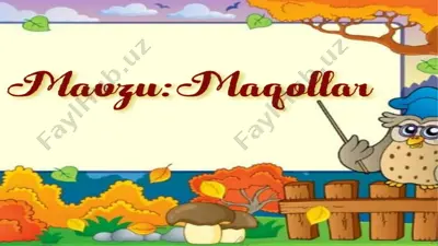 maqollar — PPTX