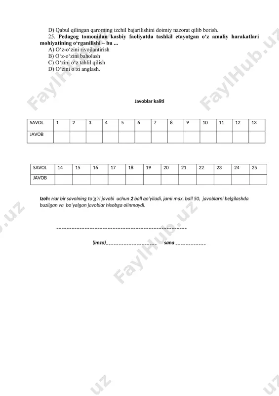 yakuniy nazorat test savollari - Page 5