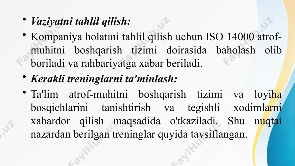 iso 14001 atrof-muhitni boshqarish tizimi qanday o'rnatiladi - Page 4