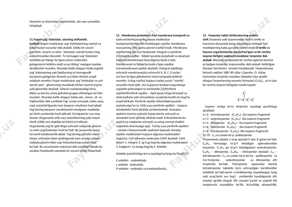 al-xorazmiy va boshqa vatandoshlarimizning tabobatdagi ishlari abu ali ibn sino 1020 yilda 5 jildlik «al-qonun» («tib qonunlari») kitobini yozadi. bu kitobning ii jildi oddiy, v jildi esa murakkab dorilarga bag‘ishlangan bо‘lib, kitobning ii jildida о‘sha zamonda tibbiyotda ishlatiladigan 811 ta dorivor о‘simliklar, ulardan va hayvonlardan olingan mahsulotlar hamda mineral dorivor vositalar ta’riflangan. kitobda keltirilgan dorivor о‘simliklar soni 500 tadan, о‘simliklardan olingan dorivor vositalar soni 40 tadan oshadi. «al-qonun» kо‘pgina ovrupo tillariga tarjima kilingan bо‘lib, fakat lotin tilining о‘zida 16 marta chop etilgan. xvi asrgacha ovrupo vrachlari undan qо‘llanma sifatida foydalanganlar. osiyo mamlakatlarida, ayniqsa tabobatda va an’anaviy tibbiyotda hozirda ham «al-qonun»dan keng foydalanilmoqda.qomuschi olim abu rayhon beruniy umrining oxirgi yillarida «kitob as-saydana fit-tibb», ya’ni «tibbiyotda farmakognoziya» asarini yaratadi. bu asarda о‘sha davrning sharq tabobatida qо‘llaniladigan 674 ta dorivor о‘simlik va 90 ta о‘simlik mahsulotlari tо‘g‘risida fikr yuritiladi. bulardan tashqari, «saydana»da yana 104 ta hayvonlardan olingan mahsulotlar hamda shu vaqtgacha tо‘g‘ri aniqlanmagan …