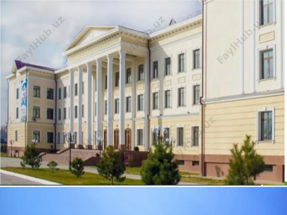 moqda. bakalavriatura: kompyuter injiniringi (kompyuter injineringi); kompyuter injiniringi (at servis); dasturiy injiniring; axborot xavfsizligi (axborot kommunikatsiya texnologiyalari va servis); telekommunikatsiya texnnologiyalari; akt sohasida kasb ta’limi. filialda barcha mashg‘ulotlar zamonaviy pedagogik va axborot texnologiyalari asosida olib borilmoqda. har bir fan bo‘yicha zaruriy materiallar o‘quv uslubiy majmua sifatida shakllantirilgan. kafedralarda hammasi bo‘lib 112 ta o‘quv uslubiy majmua yaratildi. o‘quv jarayoniga xizmat qiluvchi texnik jihozlar yildan yilga boyitib borildi. hozirgi paytda filialda barcha darslar elektron taqdimotlar asosida multimediali vositalar yordamida o‘tilmoqda. masofaviy elektron ta’lim usullari keng joriy qilindi. e’tiboringiz uchun raxmat image11.jpeg image12.jpeg image19.png image20.jpeg image21.jpeg image22.png image23.png image1.jpeg /docprops/thumbnail.jpeg