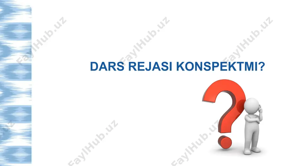ruh ishlariga mo‘ljallangan materiallar. 5e modeli 1 2 engage (qiziqtirish) maqsad: o‘quvchilarda mavzuga qiziqish uyg‘otish, mavjud bilimlarini aniqlash. faoliyatlar: o‘yin: o‘zbekiston hududida yashovchi turli millat va ellatlar xalq qo‘shiqlariga raqs. savol: «o‘zbekiston respublikasi konstitutsiyasidagi qaysi normalar inson huquqlarini himoya qilishga qaratilgan» kichik muhokama: "siz o‘z millatingiz tarixini bilasizmi?" * explore (tadqiq qilish) maqsad: o‘quvchilar millatlararo totuvlik va diniy bag'rikenglikga olib kelgan tarixiy jarayonlarni mustaqil o‘rganadi. faoliyatlar: “five minutes” usulidan foydalanamiz (darslik yordamida) № mavzuga doir siz bilgan ma’lumotlar bugungi mavzudan o‘zlashtirgan yangi ma’lumotlaringiz 1 2 3 4 5 explain (tushuntirish) maqsad: o‘rganilgan bilimlarni umumlashtirish, izoh berish va tizimli tshuntirish. faoliyatlar: “mayak” usulidan foydalanamiz № raqamlar va ma’lumotlar hodisalar 1 4-modda /8-modda 2 136 3 1992 yil yanvar 4 1992-2024 5 1992-2003 6 “yagona oilada” / bayramlar 7 strategiyalar 8 2017-yil 19 may 9 2019-yil 15 noyabr 10 2020-yil 13 oktyabr 11 2021-yil 1-iyun 12 xalqlar do‘stligi 13 tolerantlik 14 baynalmilalchilik …