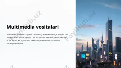 multimedia vositalari — PPTX