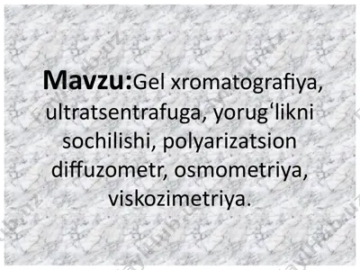 polimerlar destruksiyasi — PPTX