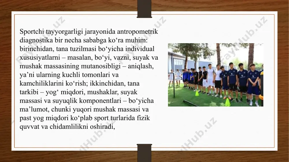 sportchilarning morfologik ko‘rsatkichlarini diagnostikasi(antropometriya) - Page 5