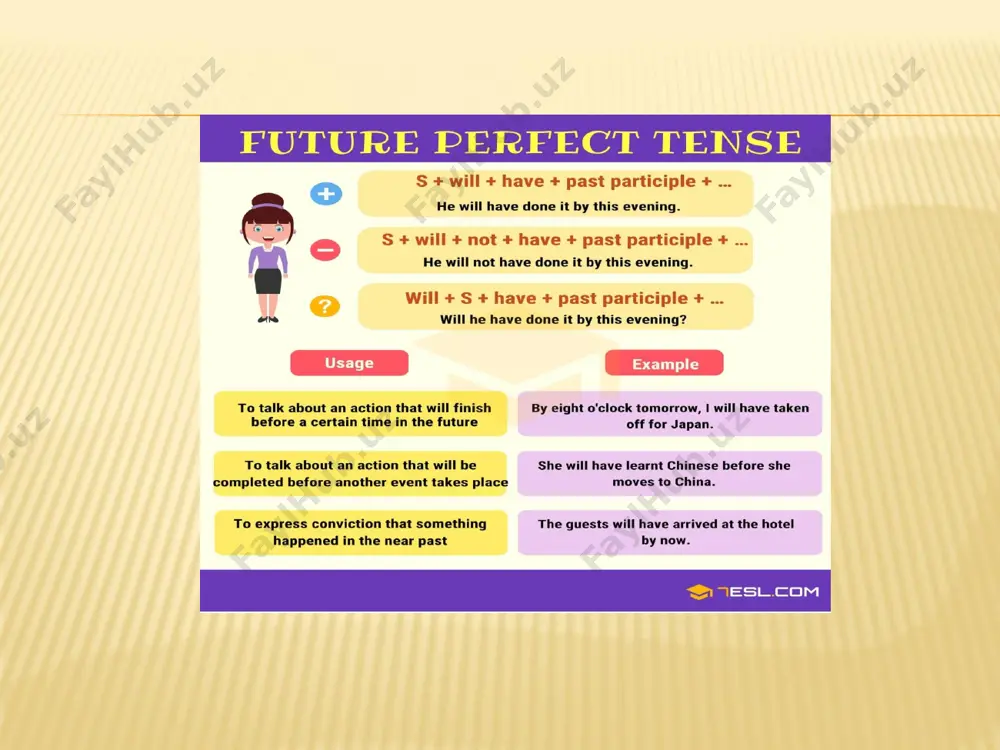 future perfect tense speaking cards - Page 5