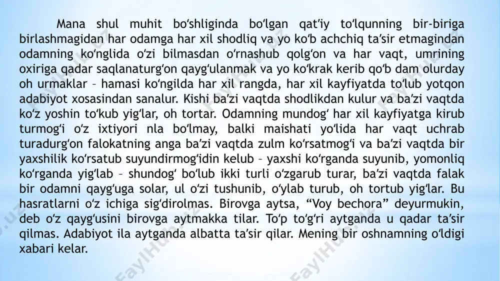 cho'lponning "adabiyot nadur?" mavzusi - Page 5