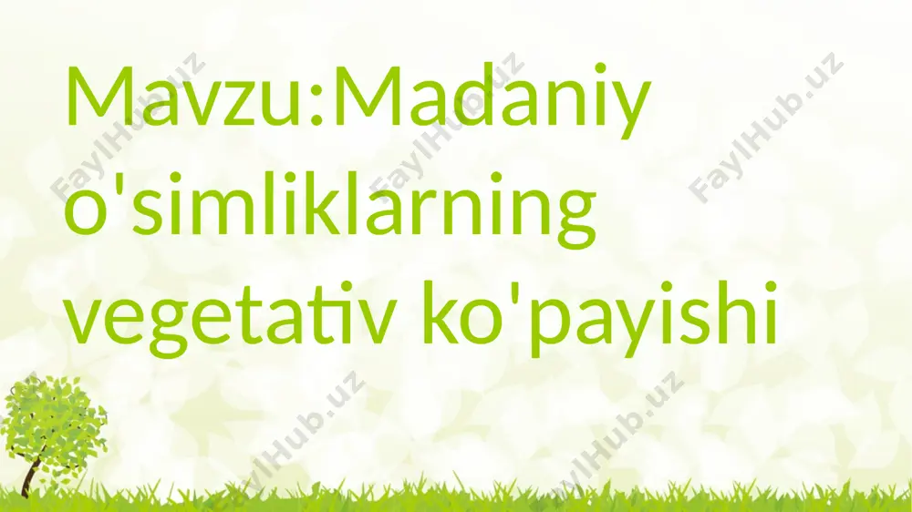 a 8. ildiz bachkisi payvandust payvandtag iskana payvand kurtak payvand payvandlash uyga vazifa darslikdagi 32 - & o'qish, savollarga javob yozish, 62 - 63 rasmlarni chizish. e'tiboringiz uchun rahmat! image1.png image3.jpeg image4.jpeg image5.jpeg image6.jpeg image7.jpeg image8.jpeg image9.jpeg image10.jpeg image11.jpeg image2.png