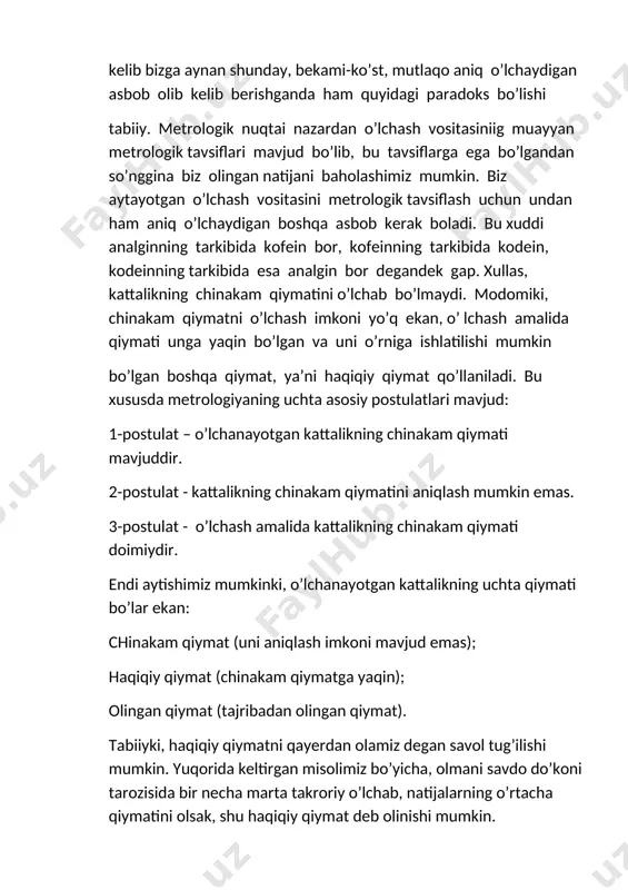 metrologiyaning asosiy aksiomalari va postulatlari - Page 4