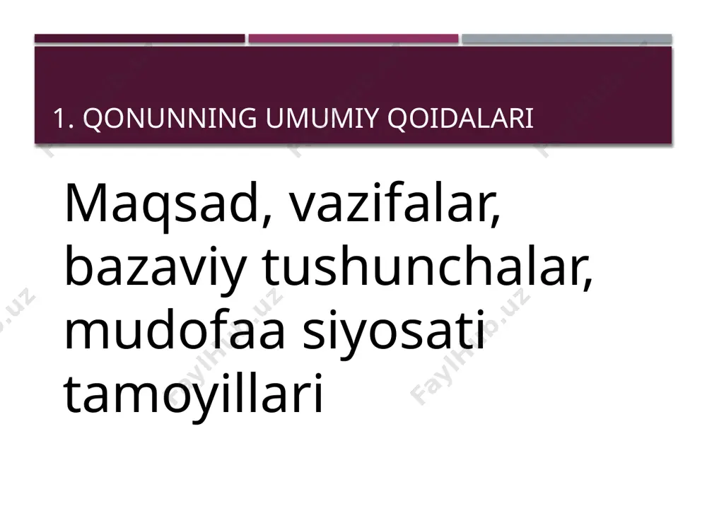 i roli vatanparvarlik, huquqiy madaniyat va axborot targ‘iboti ko‘ngilli harakatlar: qon topshirish, moddiy yordam, mobilizatsiya fuqarolik muhofazasi bo‘yicha trening va o‘quv mashg‘ulotlari gumanitar yordam va aholiga psixologik ko‘mak 3.3 fuqarolarning majburiyatlari harbiy hisobda turish va ma’lumotlarni yangilab borish chaqiruv va safarbarlik tadbirlarida ishtirok etish davlat sirini saqlash, harbiy ob’ektlar rejimiga rioya favqulodda vaziyatlarda evakuatsiya va ko‘rsatmalarga bo‘ysunish 3.4 sanoat va biznes subyektlari davlat mudofaa buyurtmalarini bajarish maxsus mahsulotlar, ehtiyot qismlar va xizmatlar bilan ta’minlash ishchi kuchi va texnika resurslarini safarbar etish tartibi axborot va kiberxavfsizlik talablariga rioya qilish 3.5 ta’lim muassasalari va oav mudofaa yo‘nalishidagi o‘quv kurslari va harbiy-vatanparvarlik tarbiyasi harbiy kafedralar, o‘quv yig‘inlari va safarbarlik zaxirasi oavda mas’uliyatli yoritish: tekshirilgan axborot, sir saqlash yolg‘on axborot va vahimani oldini olish bo‘yicha mezonlar 3.6 fuqarolik muhofazasi amaliyoti aholini ogohlantirish tizimi: signal, aloqa, yig‘in nuqtalari birlamchi tibbiy yordam va o‘quv mashg‘ulotlari radiatsiya/kimyoviy himoya vositalari va boshpanalar qutqaruv xizmatlari bilan hamkorlik protokollari xulosa …