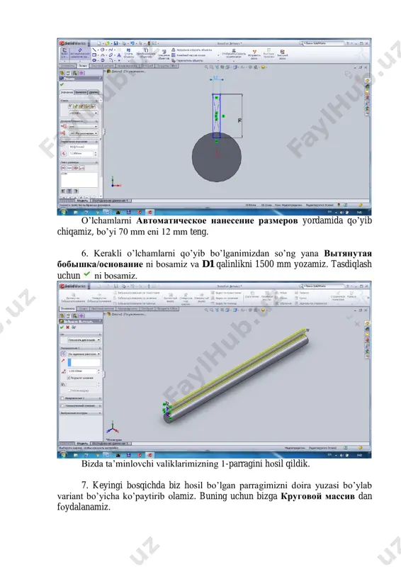 solidworks mavzu: solidworks da eskiz bilan ishlash - Page 4