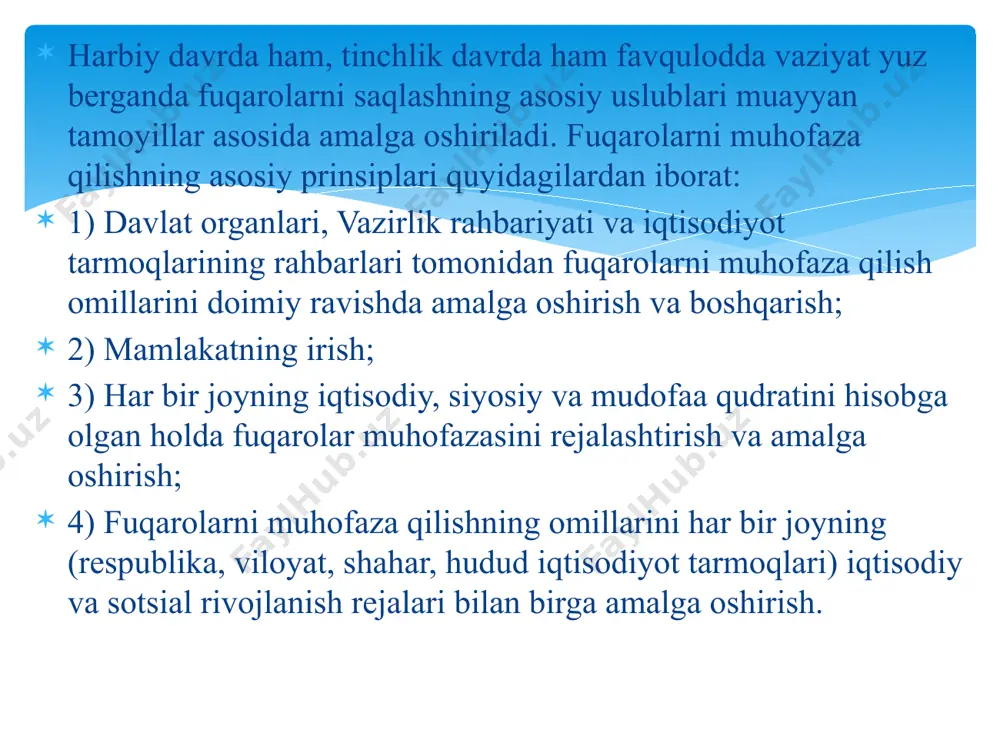 lizatsiya kommunikatsiyalaridan hamda qurilish kommunikatsiyalaridan uzoqroq joylarda qurish; 4) chiqish va kirish eshiklarining bо‘lishi. boshpana ma’lum jihozlar bilan jihozlanishi shart, jumladan: shamollatgich, sanitar-texnik jihozlar, havodagi zaharli moddalarni, radiaktiv birikmalarni. image2.jpg image3.jpg image4.jpg image5.jpg image6.jpg /docprops/thumbnail.jpeg