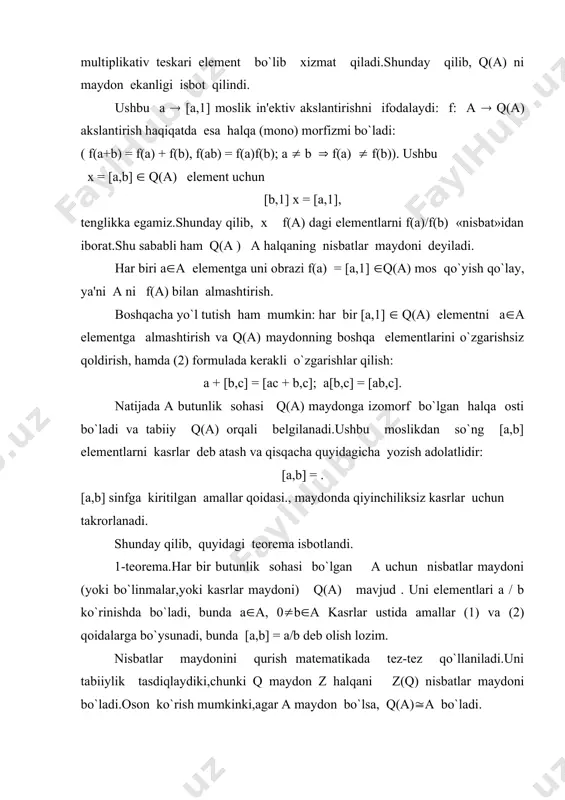 butunlik sohasida nisbatlar maydonini qurish - Page 4